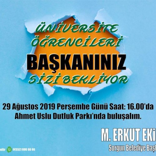 Üniversite Öğrencileri Başkanınız Sizi Bekliyor!